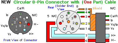 8 pin connector round