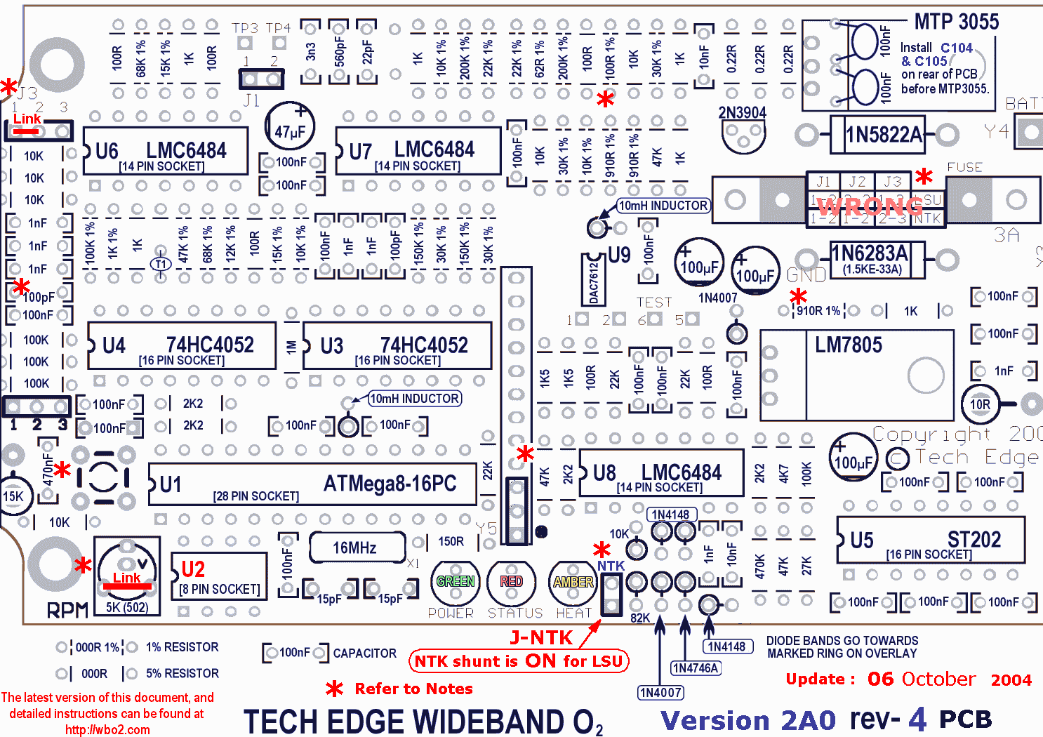 WBo2 2A0 Location Guide and Parts List (Tech Edge)